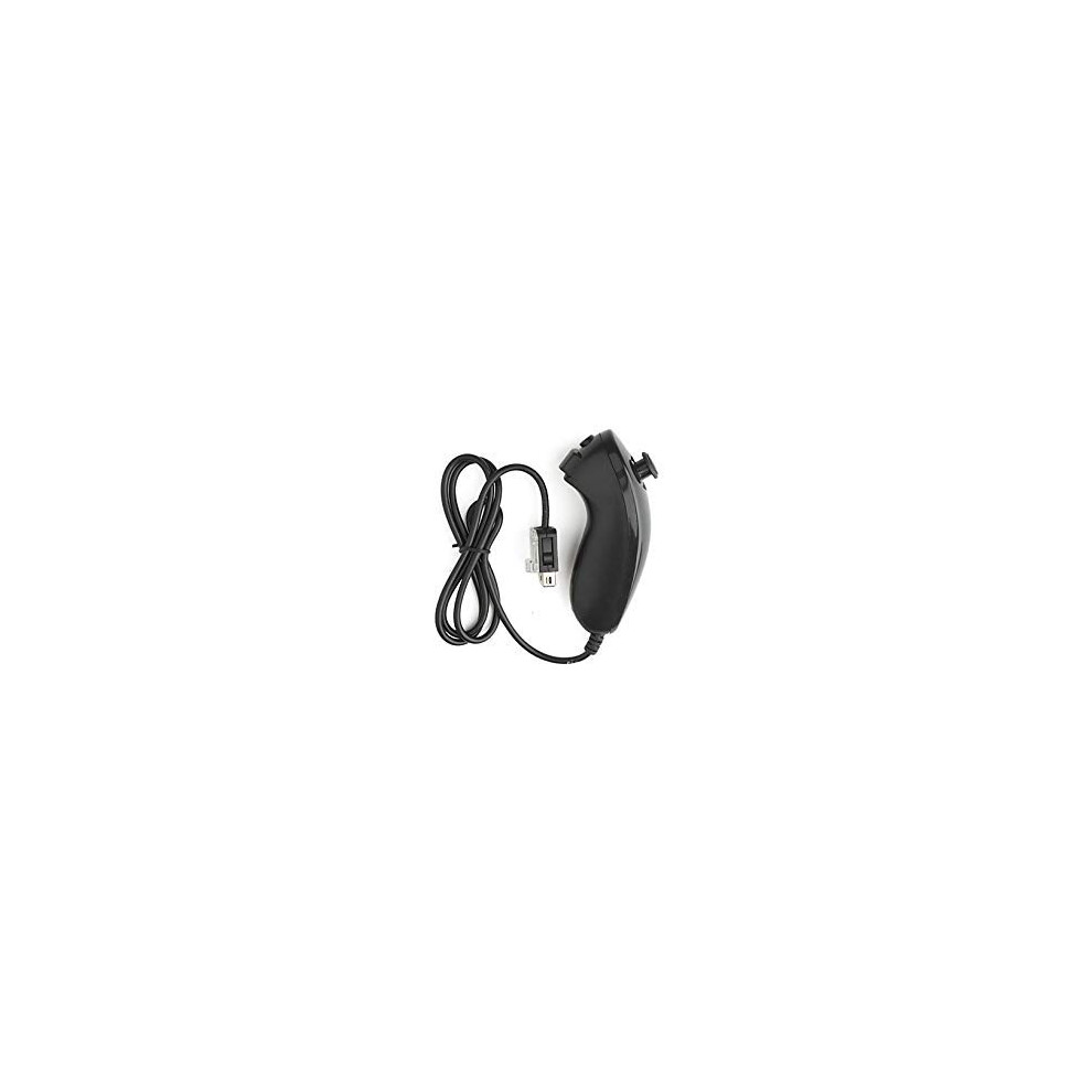Wii Nunchuck Controller Compatible With Nintendo Wii And Wii U, Replacement Accessory Black 9455672104821