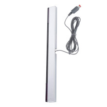 Wired Sensor Bar with Stand for Nintendo Wii U Console, Precise Signal Accuracy, Easy TV Mounting