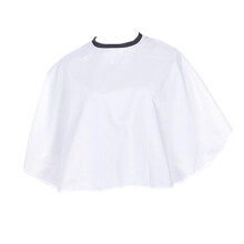 White Makeup Cape for Salon and Home, Adjustable Collar Fit, Lightweight and Easy Clean