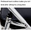 Ergonomic Folding Office Chair with PU Leather,  Back, Triangular Support, Blue 45x46x80cm 5
