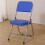 Ergonomic Folding Office Chair with PU Leather,  Back, Triangular Support, Blue 45x46x80cm 1