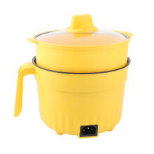 Electric Non-Stick Cooking Pot with Steamer, 1.5L, Compact & Portable