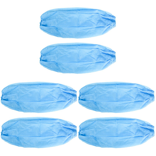 60Stk Elastische Einweg Ärmel Ölresistent Schutzärmel Blau 1
