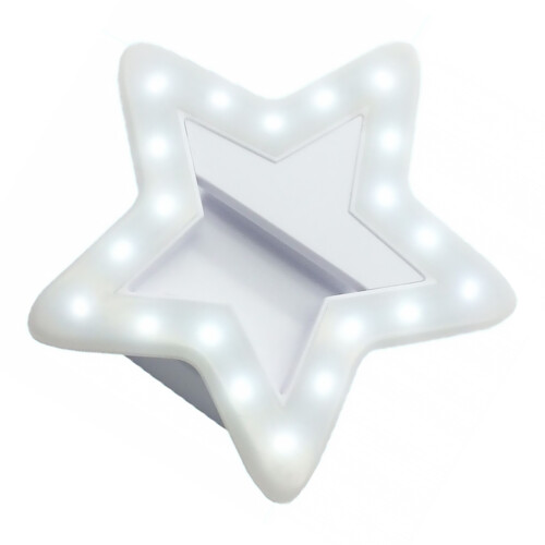 2Pcs White ABS Selfie Light Phone LED Fill Light for Live Broadcast 1