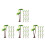 40Pcs Plastic Mini Palm Trees Green Artificial Tabletop Decorations 6