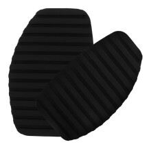 Brake and Clutch Pedal Pad Set with AntiSlip Rubber Cover, Universal Fit, Easy Installation