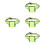 4Pièces Pochette Ceinture Micro Vert Ajustable Pour Et Guides 7