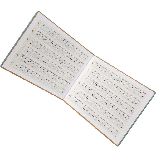 3Stk Ukulele Chord-Guide Blau, Robustes Paper-Material Für