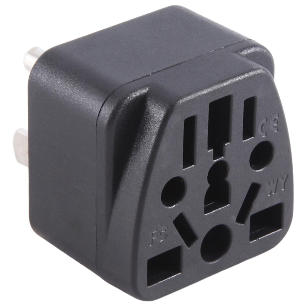 Us Travel Plug Adapter Type B, Universal Converter Eu/Uk/Au/Asia To Usa, 3 Outlets, Black 9169991781174