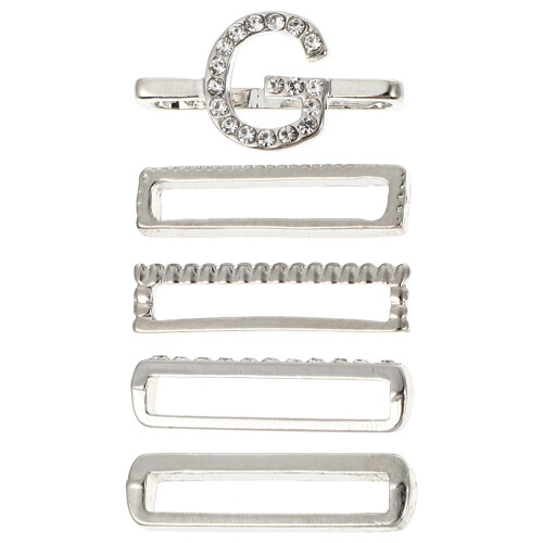 5Pièces Boucles Décoratives Montre Zinc Confort Durable