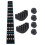 1Ensemble Violon Sticker Manche Noir Mute Durable Accessoires 11
