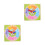2Pcs Natural Wood Kids Clock Model Multicolor Educational Toy 7