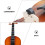 1Ensemble Violon Sticker Manche Noir Mute Durable Accessoires 8