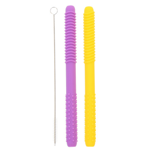 3Ensembles Jouets De Dentition Infantile En Silicone Coloré