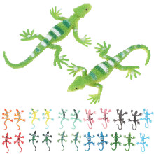 24Pcs Multi PVC Sticky Lizard Toys for Kids Stretchy Party Favors