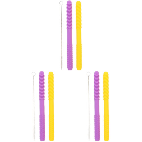 3Ensembles Jouets De Dentition Infantile En Silicone Coloré 1