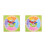 2Pcs Natural Wood Kids Clock Model Multicolor Educational Toy 6