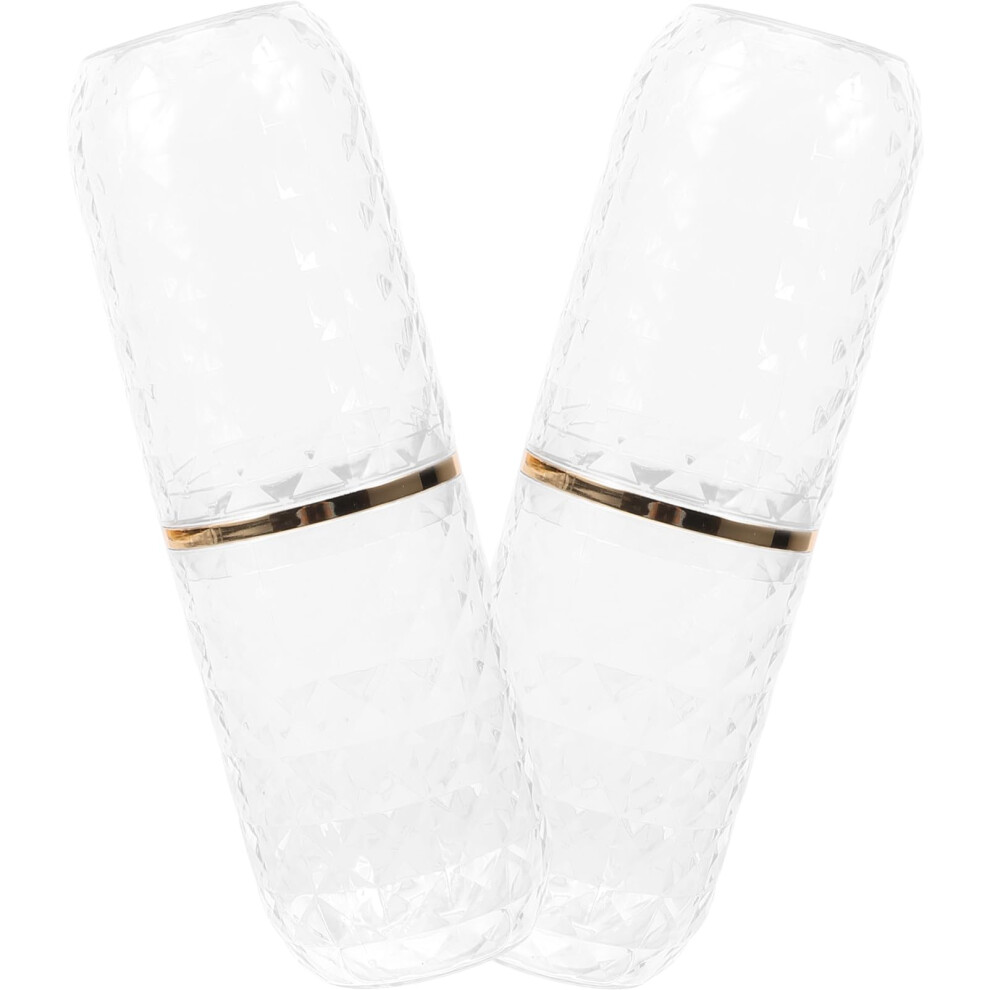 Travel Toothbrush Case 2 Pack with Hygiene Cover, Compact Holder for Camping, Hotel and Gym