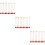 30Pcs Unique Red Metal Number Charms Chain for Decorative Use 10