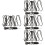 4Pcs Black Screen Spline Roller Tool Kit for Window Screen Door Repair 4