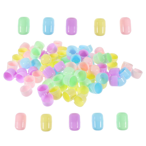 120Pcs Assorted Plastic Capsules for Vending Machine Toy Storage 1