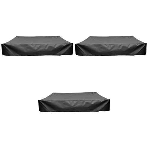 3Pcs Black Waterproof Canopy with Drawstring Oxford Cover 2