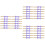 60Pcs Purple Polyester Packing Ribbon for Candy and Baking Sealing 6