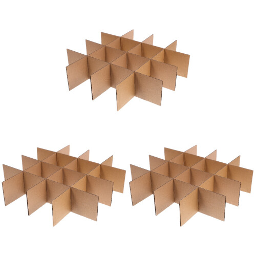 3Pièces Diviseurs Pratiques En Carton Pour À Marron 1