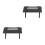 2Pcs Miniature Office Computer Desk Grey Dollhouse Decoration Model 6
