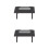 2Pcs Miniature Office Computer Desk Grey Dollhouse Decoration Model 5