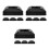 12Pcs Black Plastic Post Caps for Decks Fence Posts Split Base Cover 5