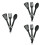 9Sets Compact Black Portable Tableware for Outdoor and Travel 7
