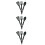 9Sets Compact Black Portable Tableware for Outdoor and Travel 9