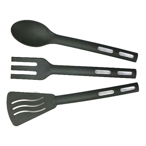 9Sets Compact Black Portable Tableware for Outdoor and Travel 2