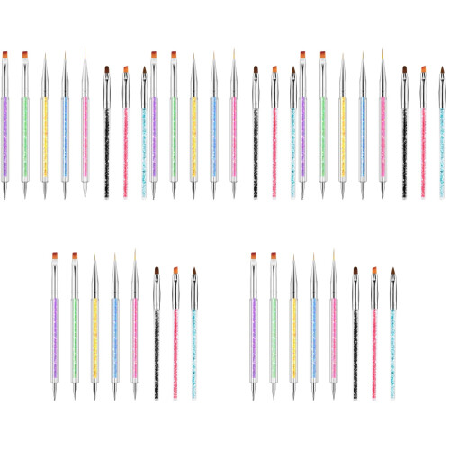 5Sets Durable Household Nail Tools Assorted Color Portable Nail Pens 2
