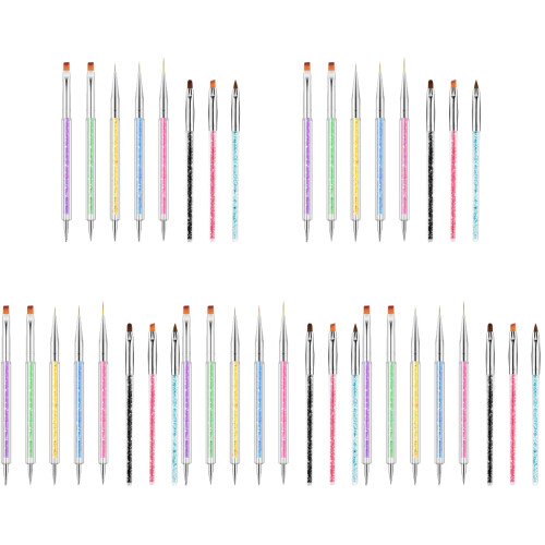 5Sets Durable Household Nail Tools Assorted Color Portable Nail Pens 1