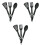 9Sets Compact Black Portable Tableware for Outdoor and Travel 5
