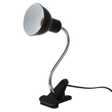 2Pcs Professional Black Reptile Heat Lamp Holder with Bendable Arm