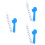 3Pcs Green Wrench Clip Silicone Teether Baby Holder 5