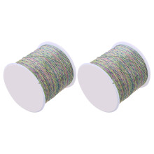 6 Rolls Colorful Hand-Woven Rope For Jewelry Making And Diy Crafts