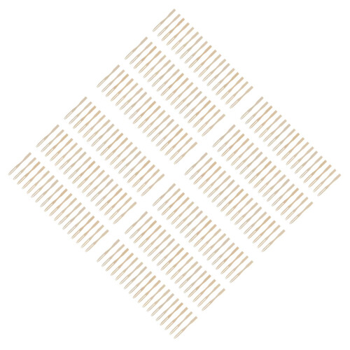 2000Pcs Bamboo Small Forks for Fruit Dessert Appetizers Beige Picks 2