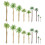 29pcs Miniature Palm Coconut Tree Model Plastic Mini Trees For Diy Crafts Model Train Scenery Architectural Projects 1