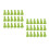 40Pcs Light Green Miniature Trees for Model Train Scenery DIY Crafts 5