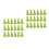 40Pcs Light Green Miniature Trees for Model Train Scenery DIY Crafts 8