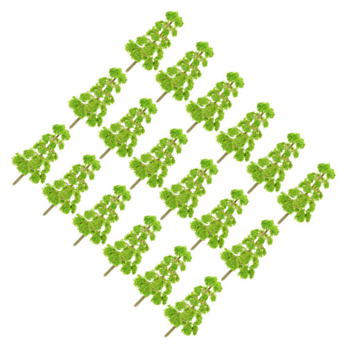 40Pcs Light Green Miniature Trees for Model Train Scenery DIY Crafts 2