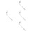 4Pcs Left-Hand Angled Lightweight Ergonomic Fork For Eating Assistance 5