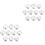 20Pièces Panneaux Réservés En Argentés Pour Décor De Table 4