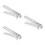 3Pcs Multi-Function Camping Pot Clamp Silver Pot Clip Bbq Grill Tong 3