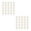 100Pcs Plastic Hydroponic Plant Basket White Garden Mesh Root Pot 8