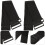 8Pcs Black Elastic Arm and Cable Management Straps with Cinch Design 11